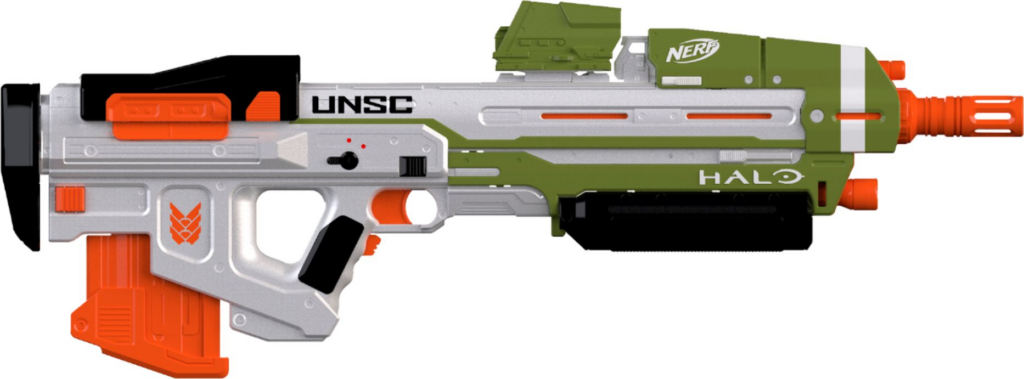 Nerf Halo MA40 Motorized Dart Blaster || Nerf Gun Terbaik