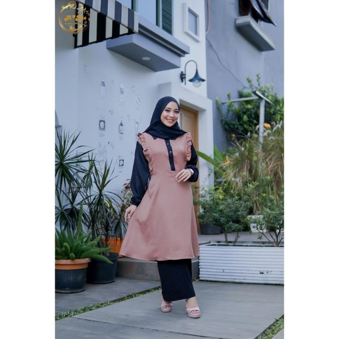 Amie Collection Hijab Style - Namia Vest || Tunik Cantik dan Elegan Terbaru 