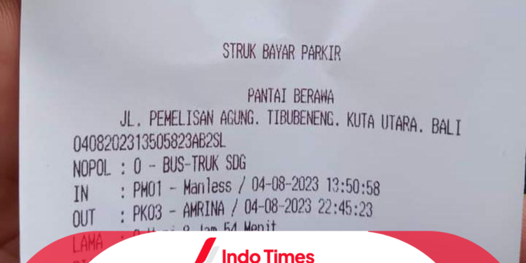 Viral! Biaya Parkir Pantai Berawa Capai Rp140 Ribu. Bendesa Berikan Klarifikasi