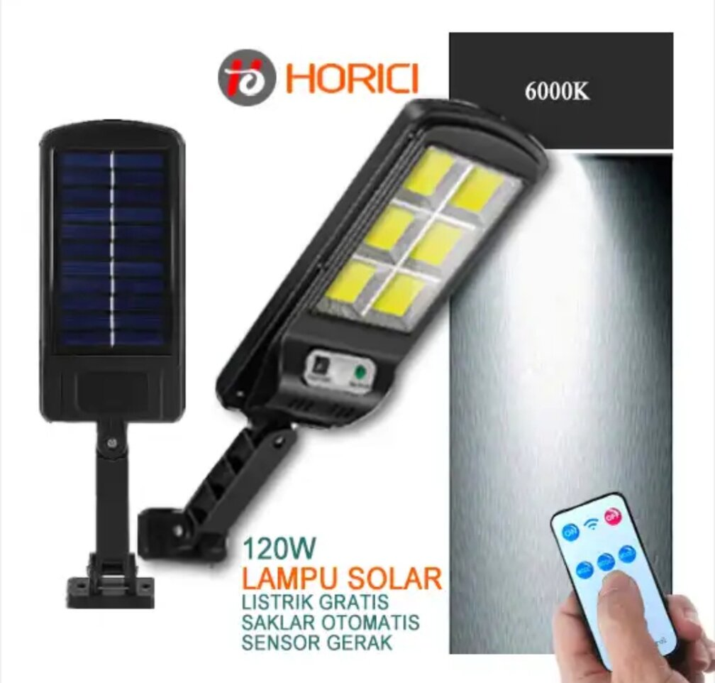 Horici - Lampu Solar Sensor Gerak 120 W