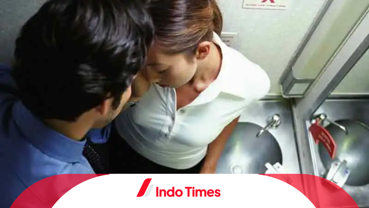 Usai berhubungan seks di toilet pesawat, pasangan ini keluar dengan senyum kemenangan