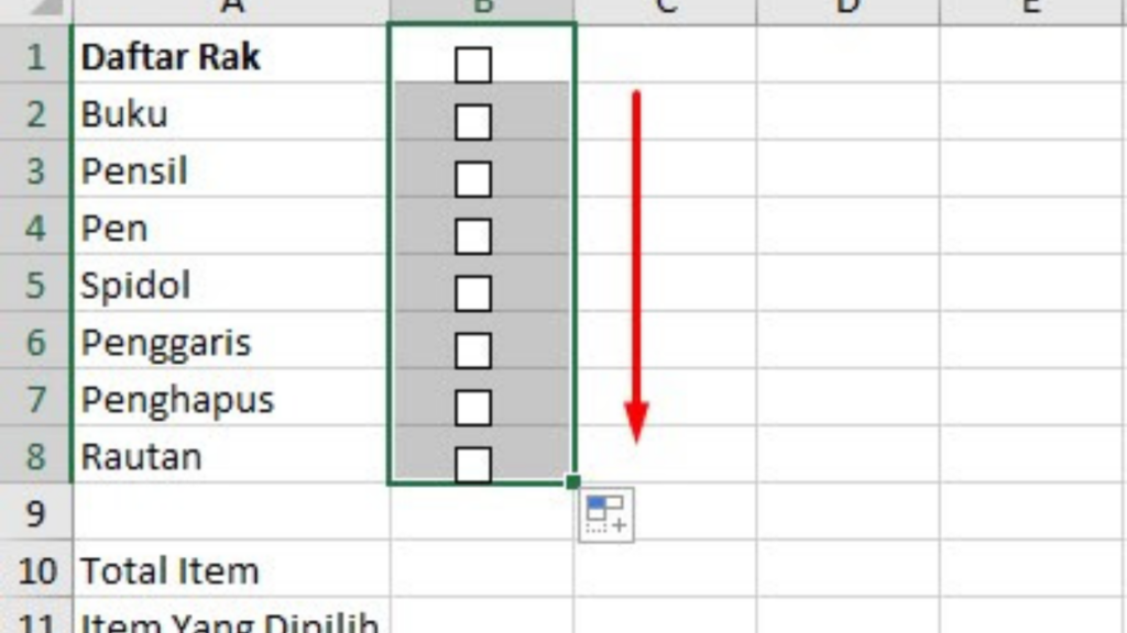 Cara Membuat Checkbox di Excel