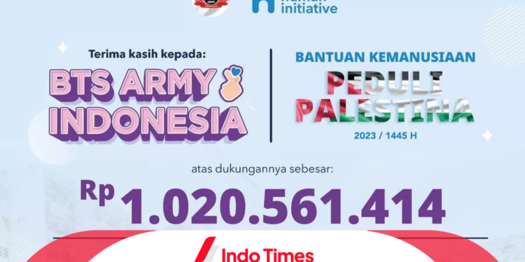 Fantastic! Galang Dana Army BTS untuk Palestina Capai Rp1.02 Miliar 1 Fantastic! Galang Dana Army BTS untuk Palestina Capai Rp1.02 Miliar