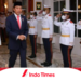Jokowi Pimpin Upacara Parade Senja TNI ke-78, Bersama Prabowo dan SBY