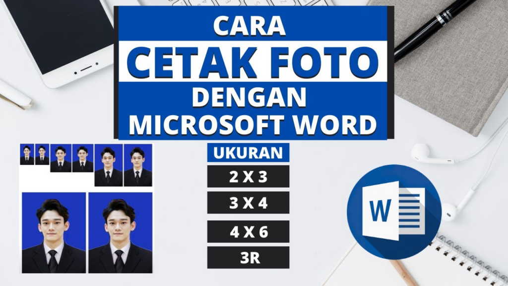 Ukuran 3 x 4 di Word