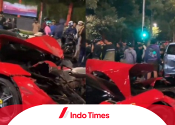 Tabrakan Mobil Ferrari di Senayan Libatkan 5 Kendaraan, 2 Orang Terluka