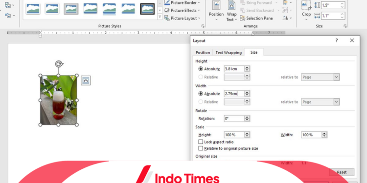 Cara Praktis Membuat Foto Ukuran 3 x 4 di Word dan Alternatif Lainnya 1 ukuran 3 x 4 di Word
