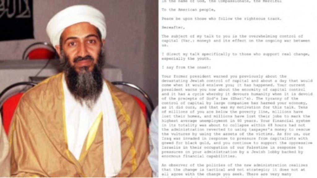 Viral Surat Osama bin Laden Puluhan Tahun Silam 