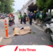 Detik-detik Tabrakan Mobil Satpol PP dan Motor, 1 Pengemudi Ojol Tewas Terlempar dari Flyover