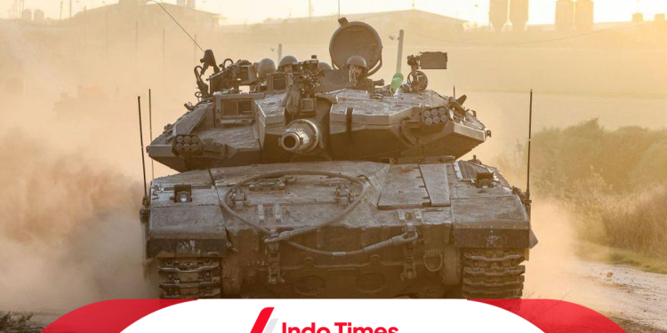 Tank Israel di Khan Younis, Warga Sipil Diperintahkan Pergi 1 Tank Israel di Khan Younis